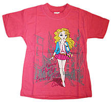 Модний дитячий футболка "Дівчинка в місті" (від 3 до 7 років) - арт.509217396