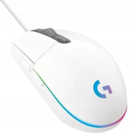 Мышка Logitech Lightsync белая (G203), фото 1