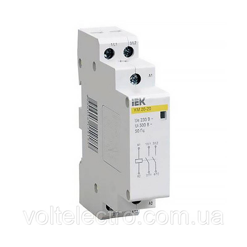 Контактор модульний КМ20-22 AC IEK