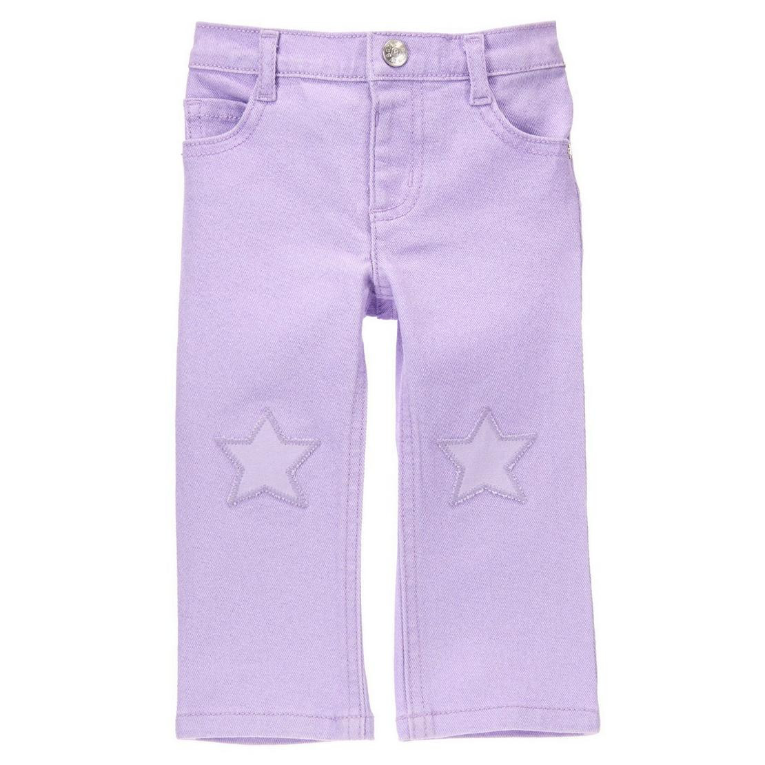 Детские джинсы для девочки сиреневые 18-24 месяца, 2 года - фото 1 - id-p36868568