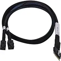 Кабель Microchip SlimSAS 8x SFF-8654 2x MiniSAS HD SFF-8643 0.8м черный