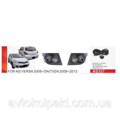 Фари дод. модель Nissan Tiida/Versa 2009-14/NS-327/H11-12V55W/ел.проводка, фото 1
