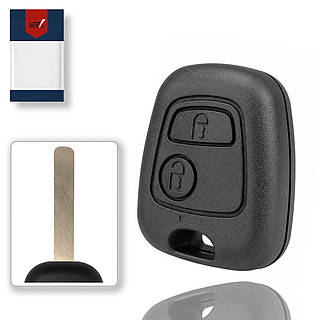 Корпус ключа на 2 кнопки Citroen C1 C2 C3 C4 с лезвием VA2