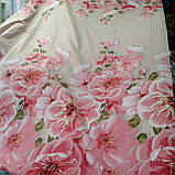 Бязь купонна з яблуневим кольором, 3-д малюнок, фото 2