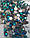 Стрази Blue Zircon AB (синьо-зелений) SS30 холодної фіксації. Ціна за 1 шт., фото 4