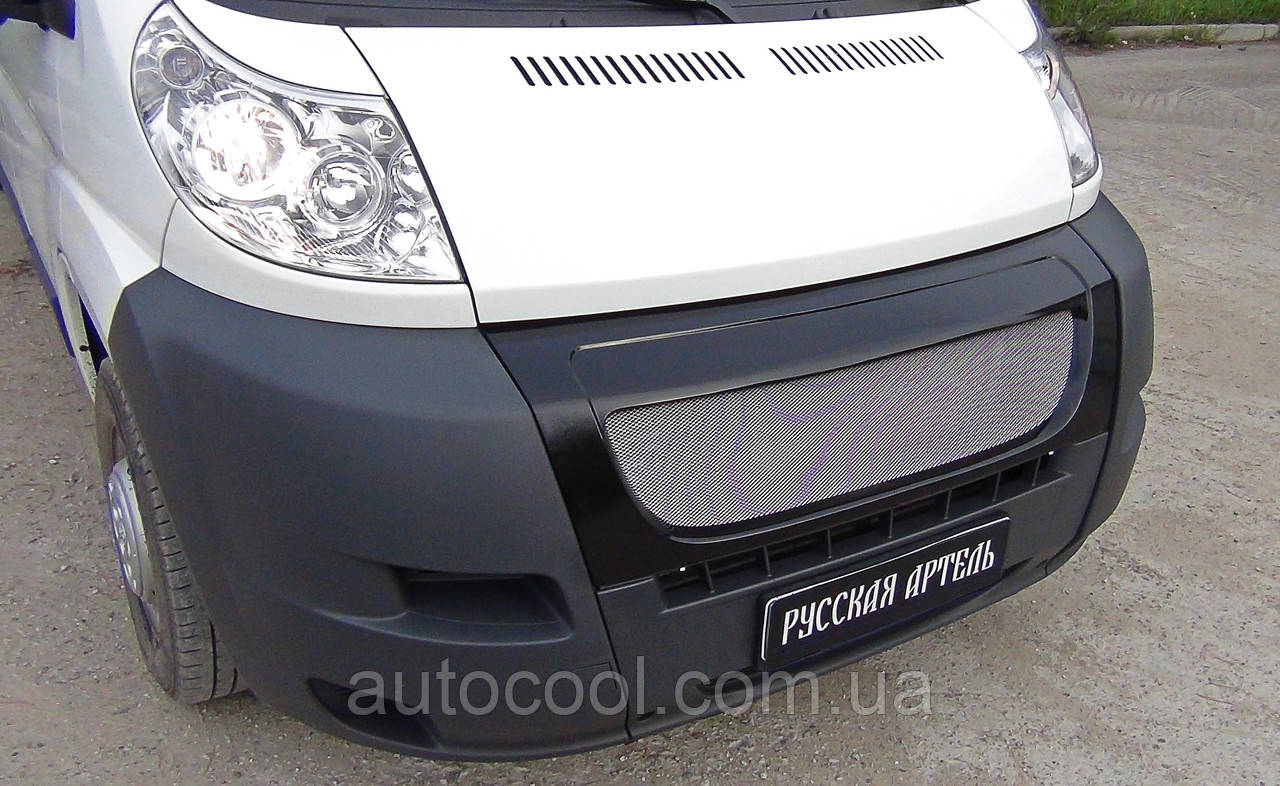 Решітка радіатора з металевою сіткою Citroen Jumper 2006+ р. в. Сітроен Джампер
