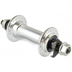 Передня втулка на пром підшипнику гірського велосипеда алюміній. Втулка переднього колеса велосипеда.