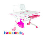Дитячий стіл-трансформер FunDesk Amare with drawer Pink, фото 7