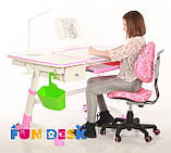 Дитячий стіл-трансформер FunDesk Amare with drawer Pink, фото 8