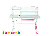 Дитячий стіл-трансформер FunDesk Amare II with drawer Pink, фото 6