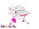 Дитячий стіл-трансформер FunDesk Amare II with drawer Pink, фото 7