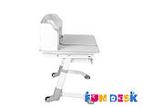 Дитячий стіл-трансформер FunDesk Amare II with drawer Grey, фото 5