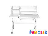 Дитячий стіл-трансформер FunDesk Amare II with drawer Grey, фото 6