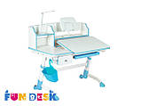 Дитячий стіл-трансформер FunDesk Amare II with drawer Blue, фото 6