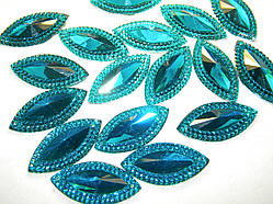 20х40 Човник. Пришивні С/С. Бірюза