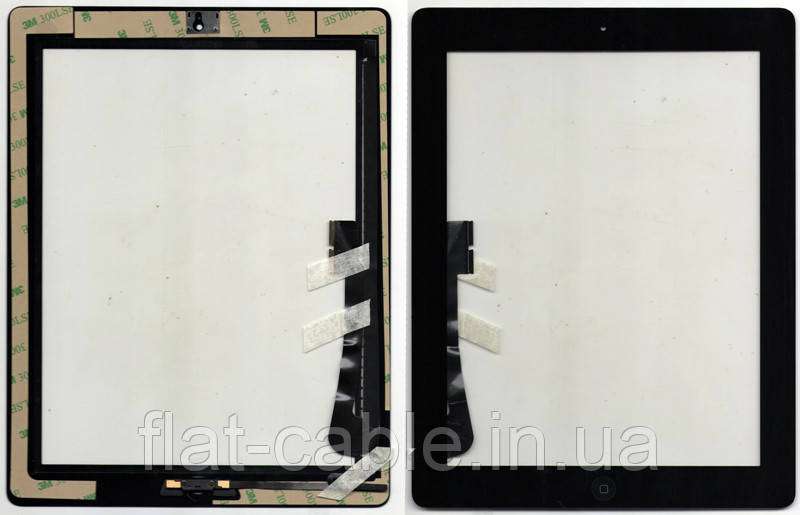 Тачскрин (сенсор) iPad 4 чорний assembly with home cocken Black
