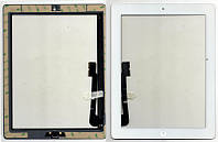 Тачскрин (сенсор) iPad 3/ iPad 4 белый (White) assembly with home button