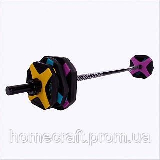 Набор для боди-пампа SP-Sport TA-2684 с цветными блинами 68E50923P