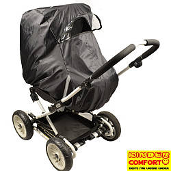 Універсальний дощовик-ветрозахист на коляску-люльку (Kinder Comfort, чорний)