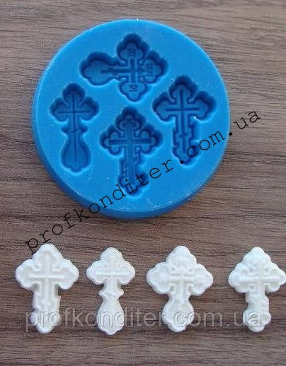 Молд для мастики Набір маленьких хрестиків, фото 1