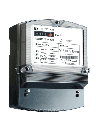 Лічильник електроенергії НИК 2301 АК1 5 (10) А, фото 1