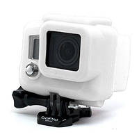 Силиконовый чехол, футляр для бокса экшн камер GoPro Hero 3, 3+, 4, 4+ - белый (код № XTGP99)