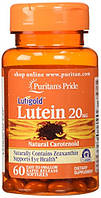 Lutein 20 mg Puritan's Pride, 60 капсул