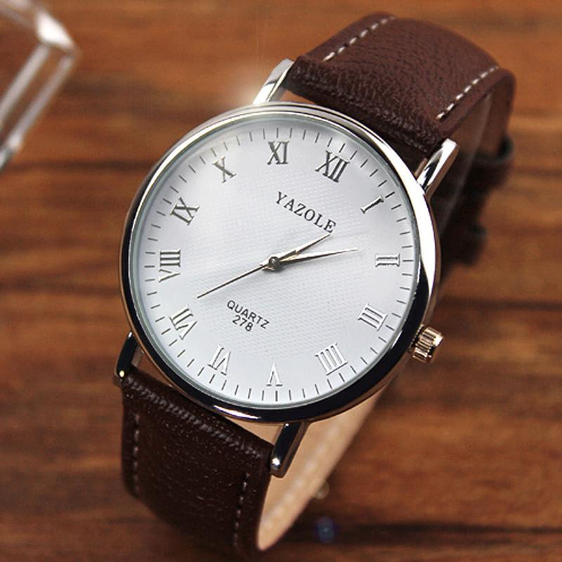 Чоловічі годинники Yazole 278 білі, фото 1