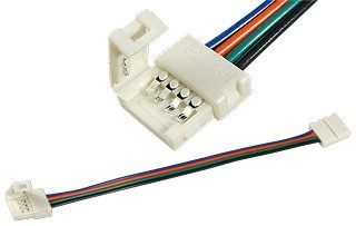 Коннектор 2 зажима-провод 10мм RGB для led ленты 5050 - фото 3 - id-p509606753