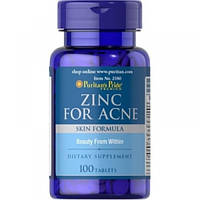 Zinc for Acne Puritan's Pride, 100 таблеток