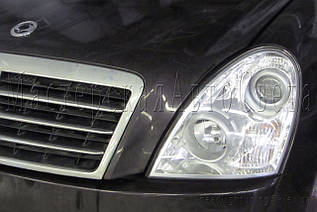 Ssang Yong Rexton — заміна галогенних лінз на бікононові Hella New Original 3.0" (<unk> 76 мм) D1S/D2S/D3S/D4S.