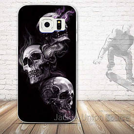 Силіконовий чохол для Samsung Galaxy G920 S6 з малюнком три черепа