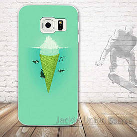 Силіконовий чохол для Samsung Galaxy G920 S6 з малюнком морозиво з китами