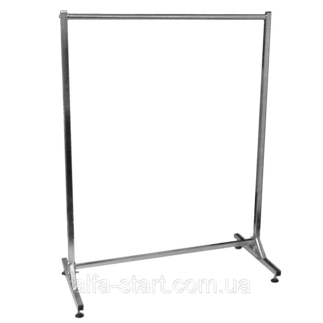 Стойка вешалка ширина 985мм хромированная прямая на ножках для продажи ...