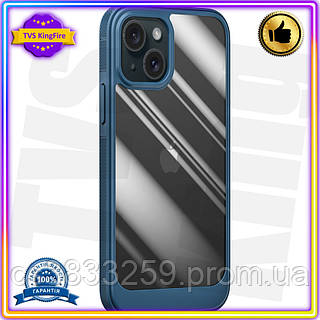 VS Чехол TPU+PC Pulse Give Every для Apple iPhone 15 Plus синий накладка противоударная защита для тел 32T8_V1
