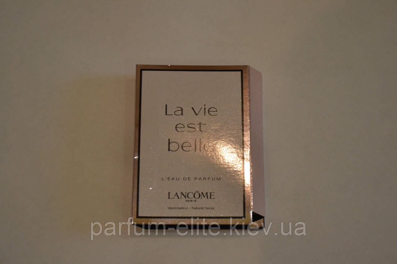 Пробник женской парфюмированной воды Lancome La Vie Est Belle 1.2ml - фото 7 - id-p509619469