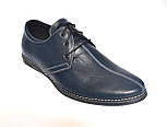 Взуття великих розмірів чоловічі шкіряні сині туфлі Rosso Avangard Carlo BS Attraente Ocean depth, фото 5