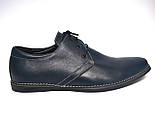 Взуття великих розмірів чоловічі шкіряні сині туфлі Rosso Avangard Carlo BS Attraente Ocean depth, фото 3