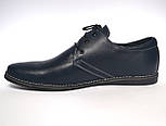 Взуття великих розмірів чоловічі шкіряні сині туфлі Rosso Avangard Carlo BS Attraente Ocean depth, фото 4