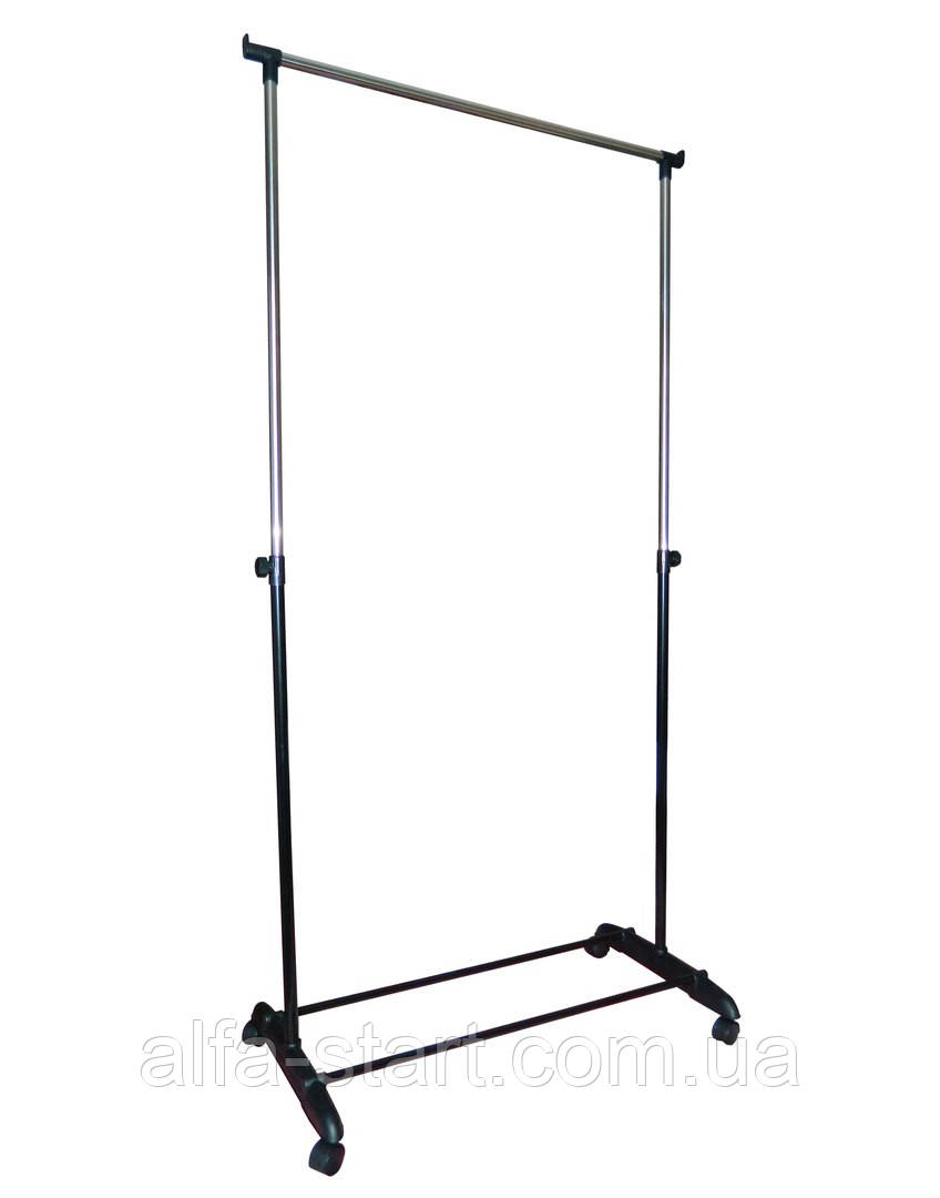 Стійка вішалка підлогова на колесах для легкого одягу