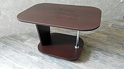 Журнальний стіл овал венге темний