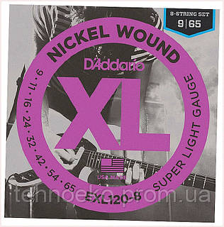 Гітарні струни D'Addario 9-65 сталь з нікелевим напиленням 68390K0XE9