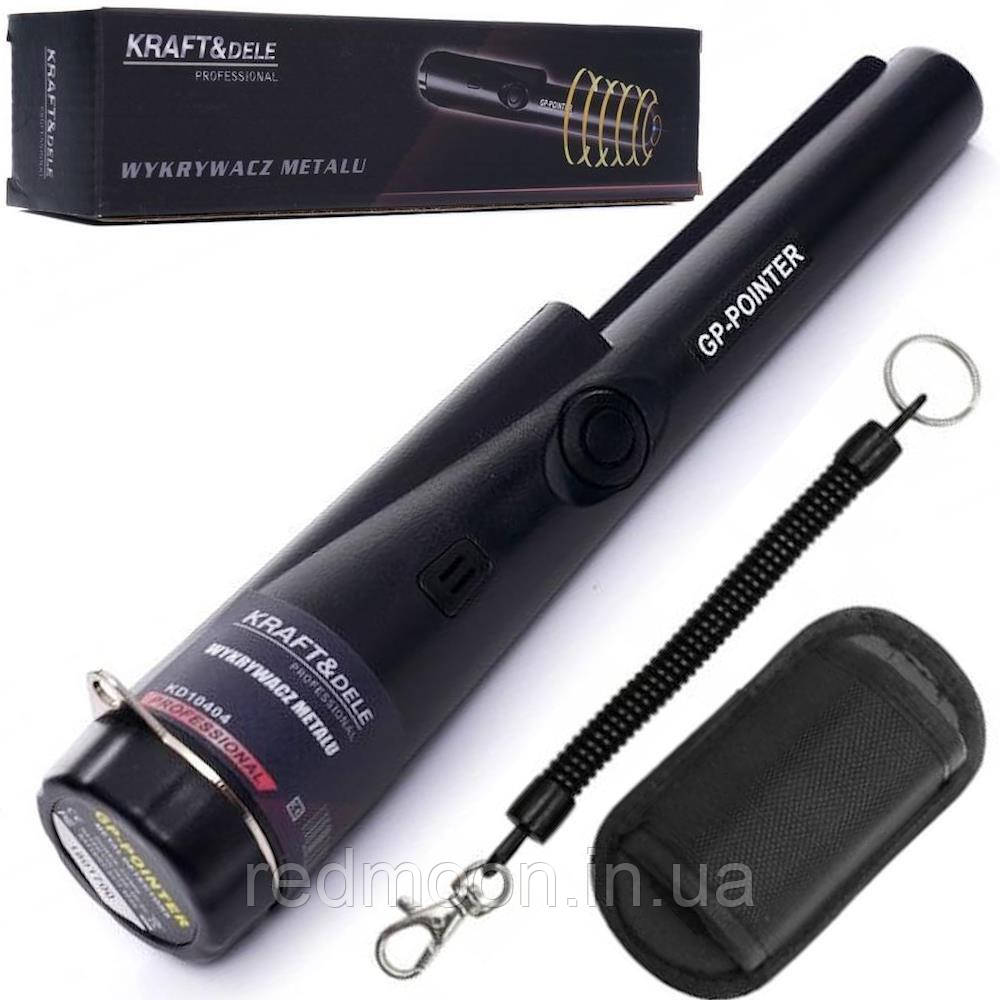 Пинпоинтер GP-POINTER KD10404, 12 кГц, IP66, с чехлом и фонариком / Металотетектор ручной / Влагостойкий пеноинтер, фото 1