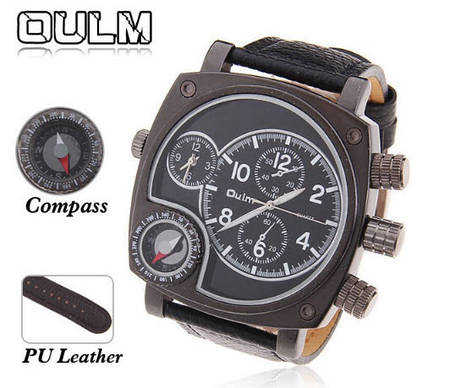 Чоловічі класичні наручний годинник OULM 9526 Steel, фото 2