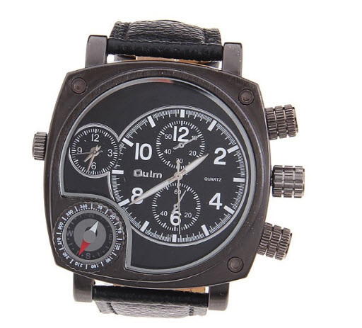 Мужские классические наручные часы OULM 9526 Steel - фото 2 - id-p28106731