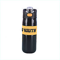 Термос спортивный с мундштуком YIWU To Youth 680 мл Черный (HP-14-54B) 8P8936C70M