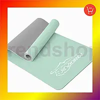 TS Килимок для йоги Line Up та фітнесу PowerPlay 4150 TPE Premium Performance Mat М'ятний (183x61x0.6  TRD-33/1