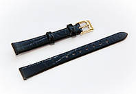 Ремешок кожаный Bros Cvcrro a Mano для наручных часов с классической застежкой, черный, 12 мм