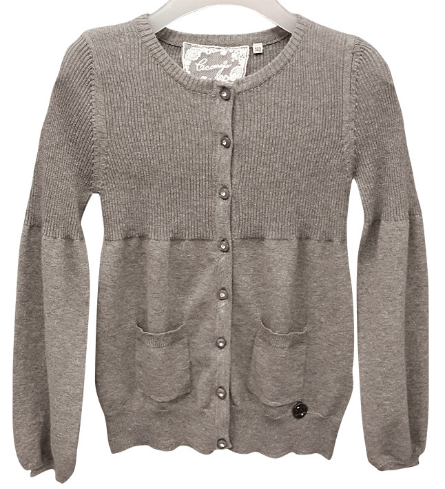 Кофта Deloras з кишенями, р. 120-160, сіра