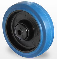Колесо еластична гума/поліамід 100 мм, підшипник кульковий